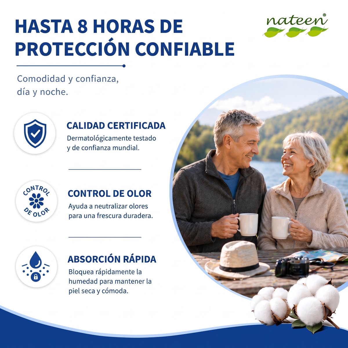 Hasta 8 horas de protección